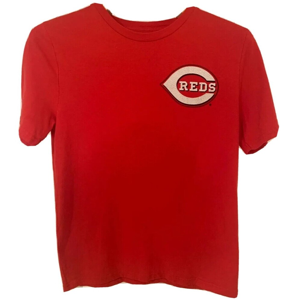 Brandon Phillips 4 Shirt Boys Large Red Short Sleeve 14 16 Cincinnati Reds